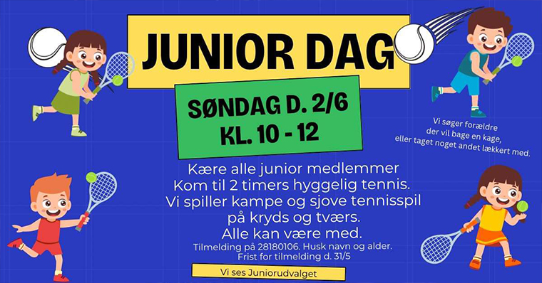 JUNIORDAG: D. 2/6 KL.10-12