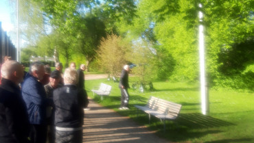 Standerhejsning fandt sted den 2. maj